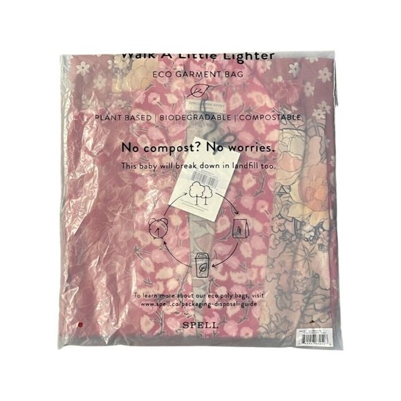 Spell Asymmetrical Dress in Red and Gold - Picture 4 of 5